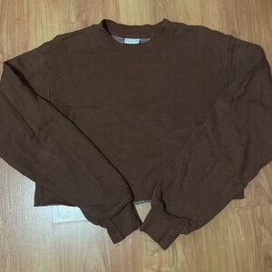 Aritzia TNA fleece cropped pullover 🐻